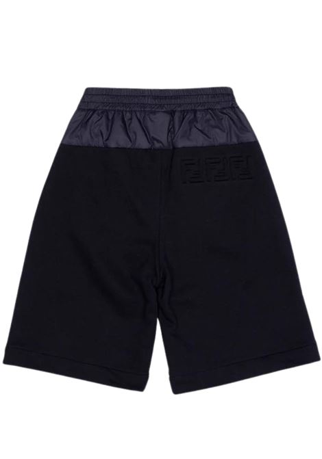 Bermuda bambino blu in cotone FENDI | JMF366AG34BLU