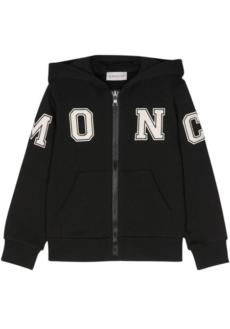 Black cotton sweatshirt for boys Moncler | 8G00004/MANERO