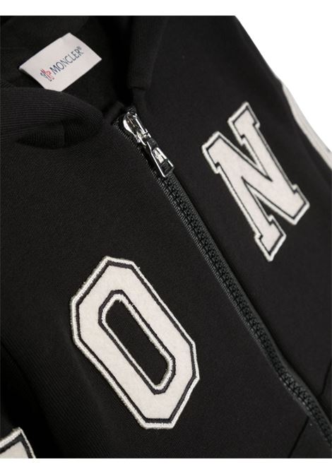 Black cotton sweatshirt for boys Moncler | 8G00004/MANERO