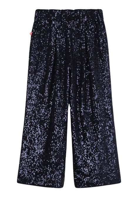 Pantalone bambina blu in paillettes Billieblush | U20560/MABLU