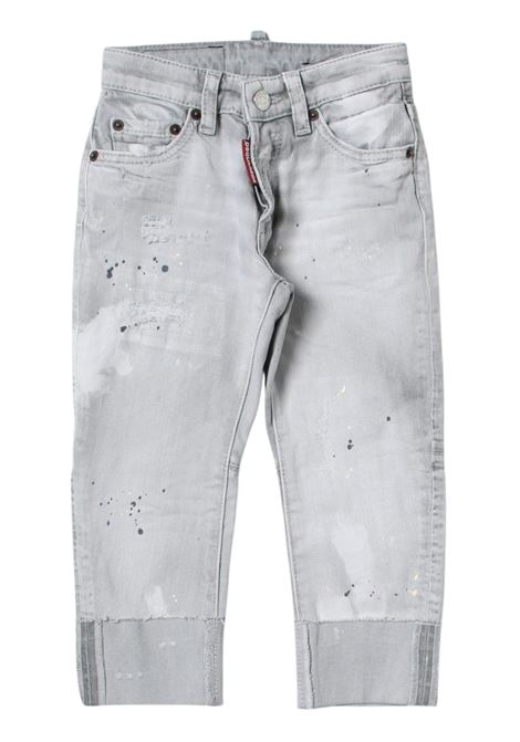 Jeans bambino grigio in cotone DSQUARED2 | DQ789456GRIGIO