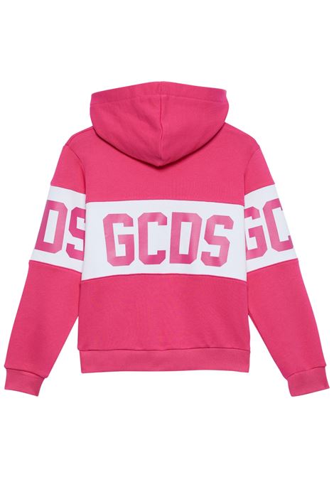 Unisex fuchsia cotton sweatshirt GCDS | B2KU1926BAFUCSIA