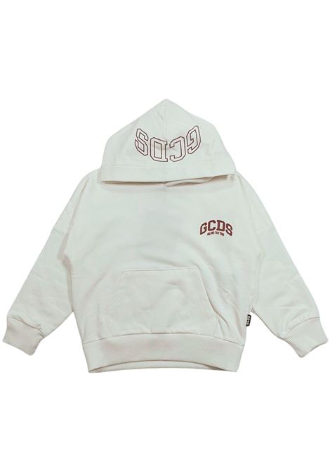 Cream cotton sweatshirt for girls GCDS | B2KU1931BA5PANNA