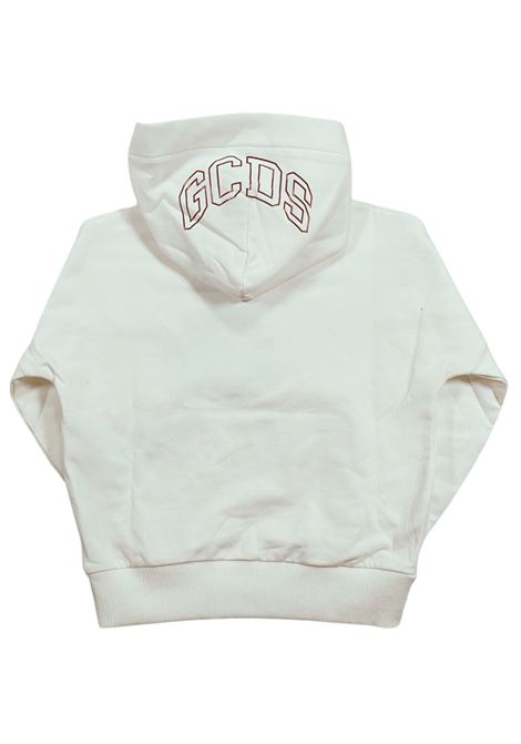 Cream cotton sweatshirt for girls GCDS | B2KU1931BA5PANNA