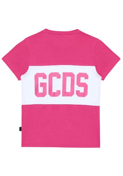 Fuchsia unisex cotton t-shirt GCDS | B2KU2329JF1FUCSIA