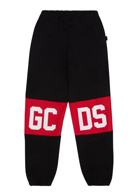 Girls' Black Band Logo Tracksuit Bottoms GCDS | B2KU3017BA2NERO