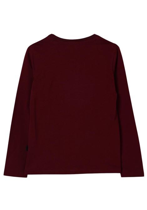 T-shirt bambina bordeau in cotone GCDS | B2KW2219BA3BORDEAU