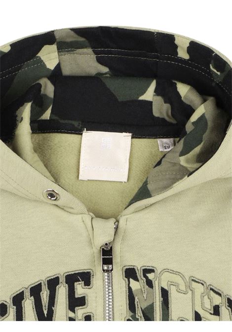 Felpa neonato verde in cotone GIVENCHY | H30467/MAVERDE