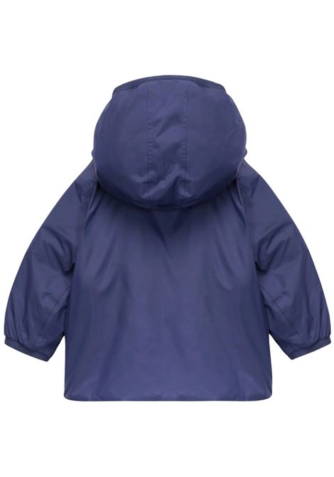 Giubbino neonata blu/lilla reversibile K-way | K4116PW/SUBLU/LILLA