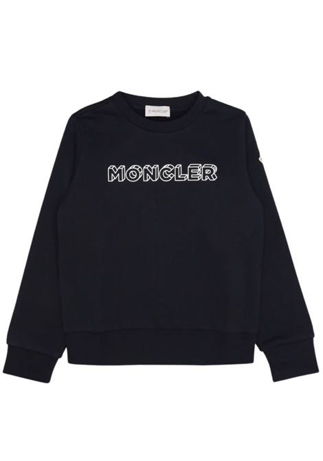 Blue cotton children's sweatshirt Moncler | J29548G00028J2/MABLU