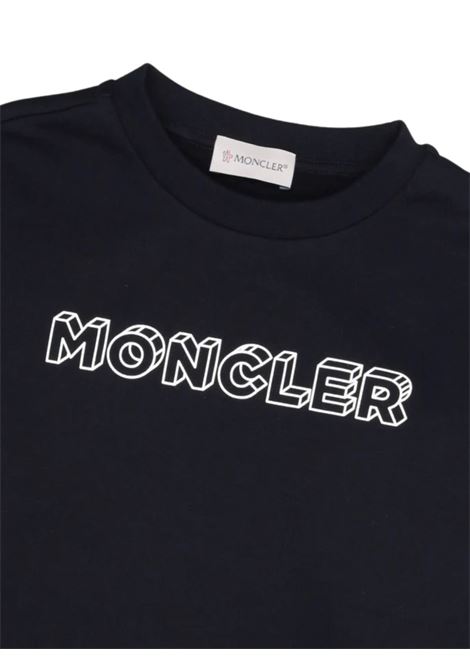 Blue cotton children's sweatshirt Moncler | J29548G00028J2/MABLU