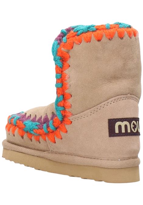 Scarpe Eskimo bambina cammello in camoscio Mou | FK101000C/PIACAM