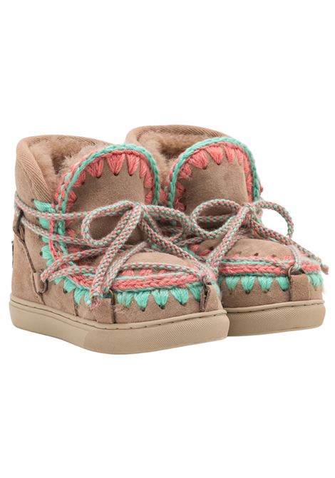 Beige Suede Eskimo Shoes for Girls Mou | FK111001A/PIABEIGE