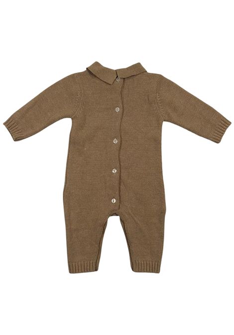Beige baby romper in wool blend NANAN | CON045BEIGE