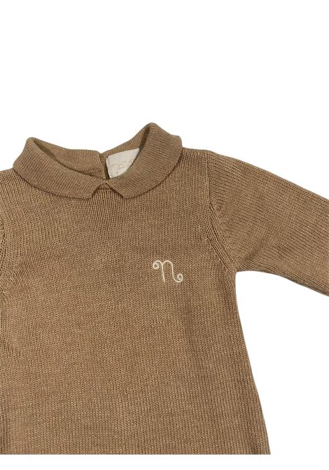 Beige baby romper in wool blend NANAN | CON045BEIGE