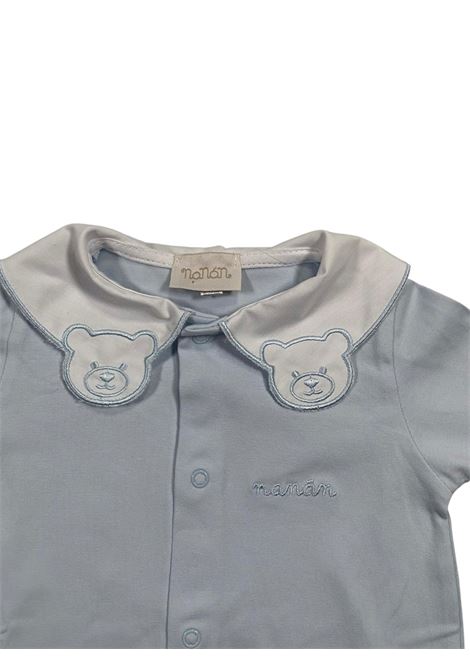 Tutina neonato azzurro in cotone NANAN | CON056AZZURRO