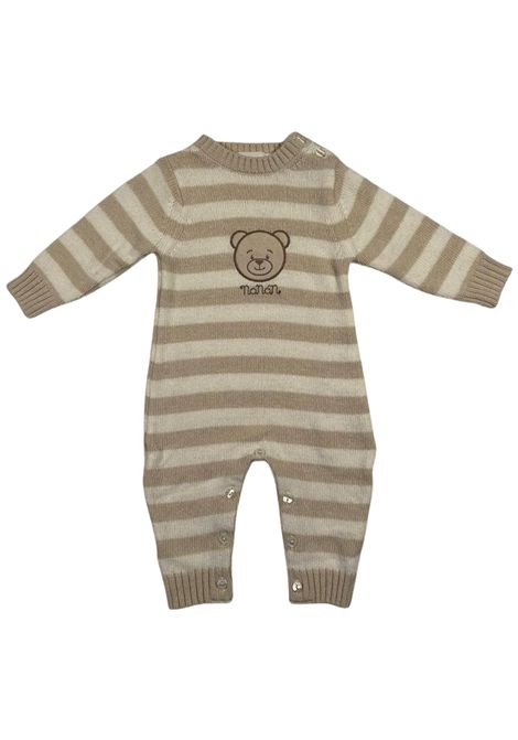 Cream baby onesie in wool blend NANAN | CON062PANNA
