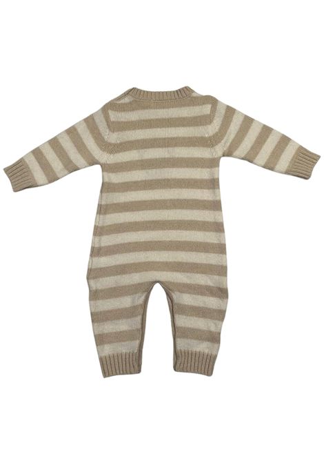 Cream baby onesie in wool blend NANAN | CON062PANNA