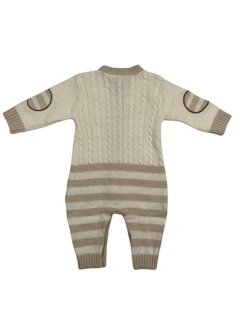 Cream wool blend baby blanket NANAN | CON064PANNA