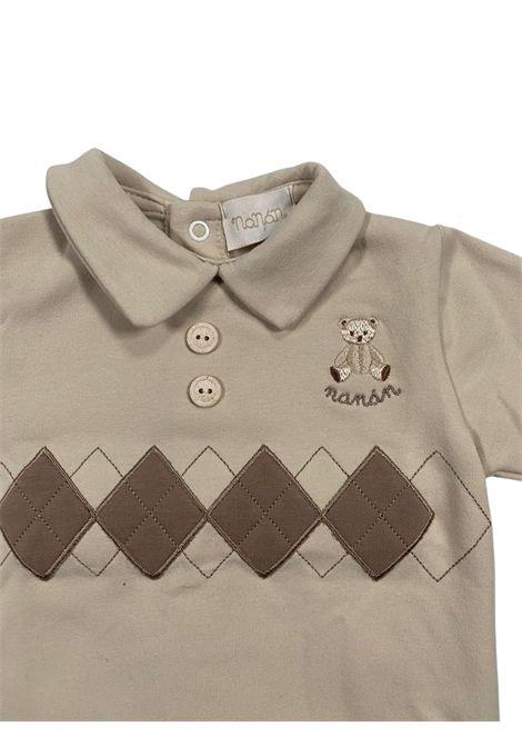 Completo neonato beige in cotone NANAN | I25109BEIGE