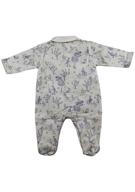 Tutina neonato azzurra in cotone NANAN | I251132AZZURRO