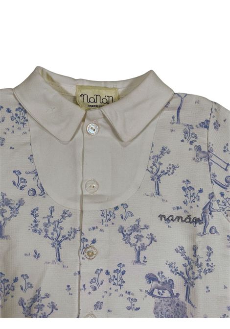Tutina neonato azzurra in cotone NANAN | I251132AZZURRO