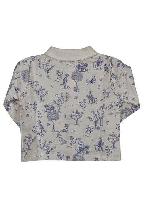 Completo neonato azzurro in cotone NANAN | I25115AZZURRO
