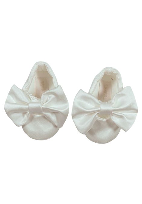 Cream baby shoes with bow NANAN | I25514PANNA