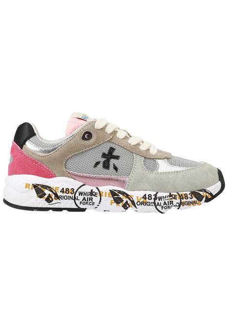 Baby girl shoes grey/pink two-tone fabric PREMIATA | 24232038/PIAGRIGIO