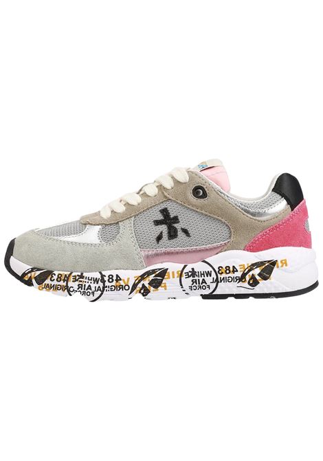 Baby girl shoes grey/pink two-tone fabric PREMIATA | 24232038/PIAGRIGIO