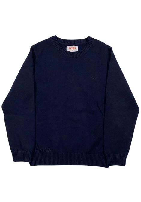 Wool and cotton children's sweater SUN68 | CPK45322BLU