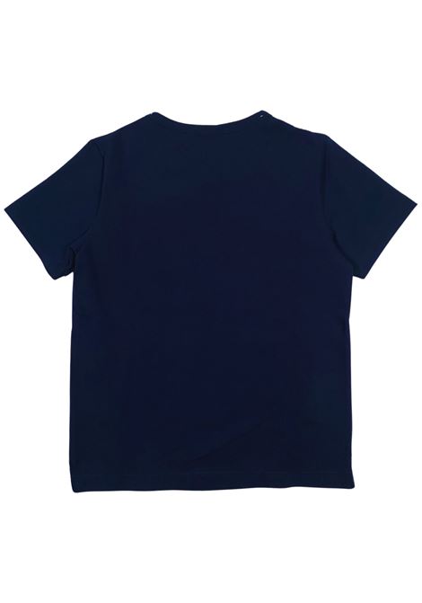 Blue cotton T-shirt for kids SUN68 | CPT45325BLU