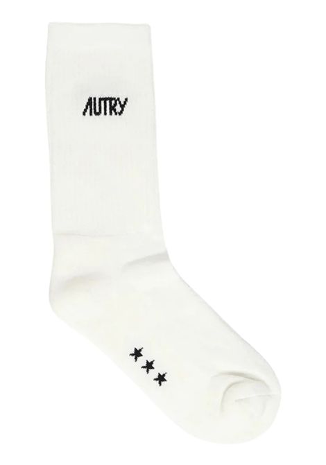 Calzini unisex bianchi in cotone AUTRY | KOPKF8A6BIANCO