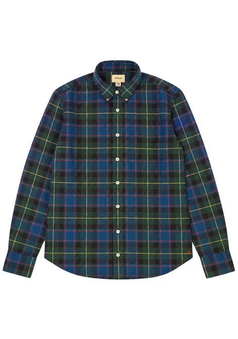 Blue/green cotton children's shirt BELLEROSE | 454668/DEBBLU/VERDE