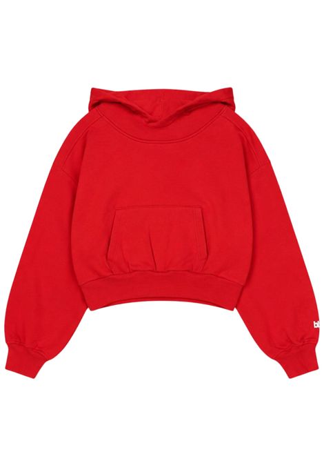 Felpa bambina rossa in cotone BELLEROSE | BK252308/DEBROSSO