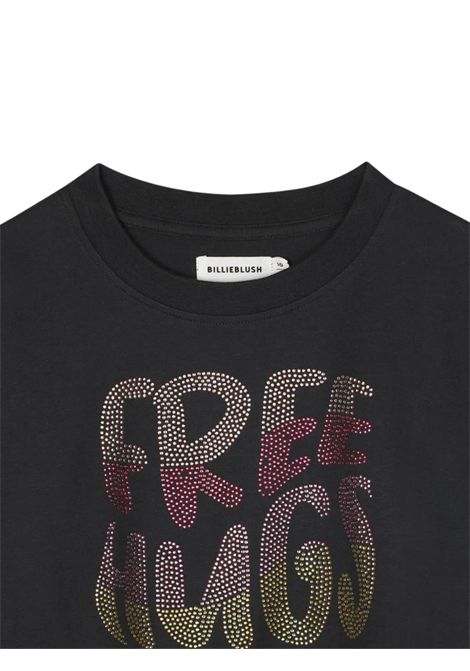 T-shirt bambina grigia in cotone Billieblush | U21227/ANGRIGIO