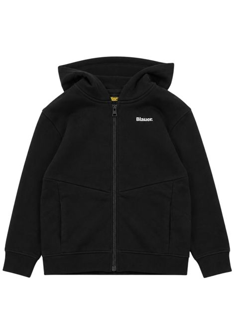 Felpa bambino nera in cotone BLAUER | 26BLKF02522NERO