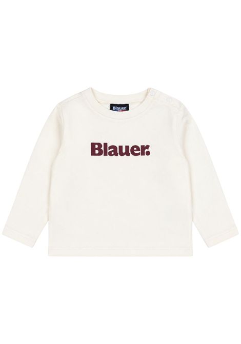 T-shirt neonato panna in cotone BLAUER | 26WBBXH01534BEIGE