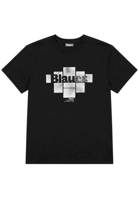 T-shirt bambina nera in cotone BLAUER | 26WBLGH02503NERO