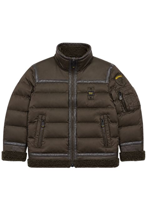 Giubbino bambino terra bitessuto BLAUER | 26WBLKC02332TERRA