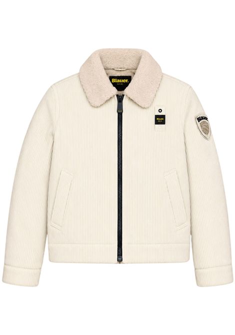 Giubbino bambino beige in velluto BLAUER | 26WBLKC04326BEIGE