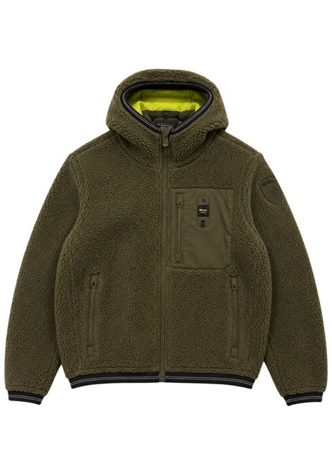 Green Sherpa Jacket for Kids BLAUER | 26WBLKC04327VERDE