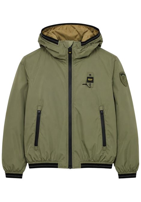 Giubbino bambino verde con cappuccio BLAUER | 26WBLKC11276VERDE