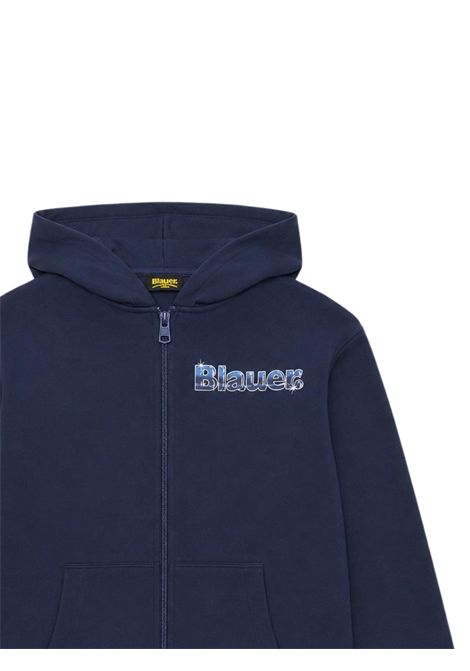 Felpa bambino blu in cotone BLAUER | 26WBLKF02517BLU