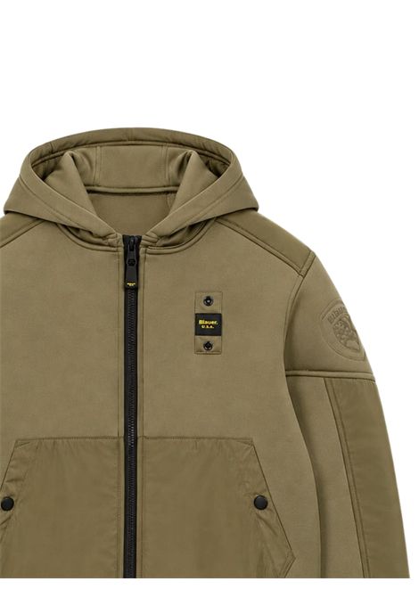 Giubbino bambino verde bitessuto BLAUER | 26WBLKF02548VERDE