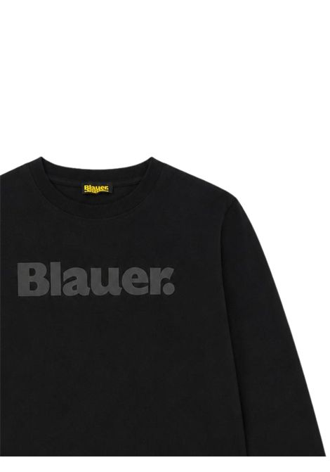 T-shirt bambino nera in cotone BLAUER | 26WBLKH01510NERO