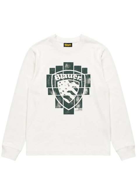 T-shirt bambino bianca in cotone BLAUER | 26WBLKH01511BIANCO