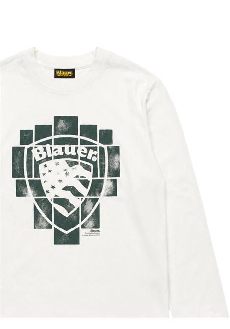 T-shirt bambino bianca in cotone BLAUER | 26WBLKH01511BIANCO