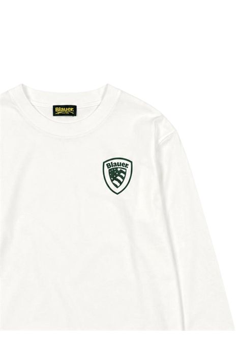 T-shirt bambino bianca in cotone BLAUER | 26WBLKH01512BIANCO