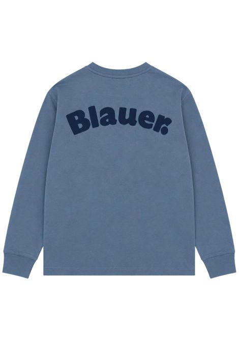 T-shirt bambino avio in cotone BLAUER | 26WBLKH01520AVIO